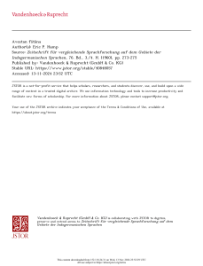 Avestan fštāna: Indo-European Linguistics Article