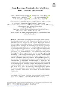 Deep Learning for Skin Disease Classification