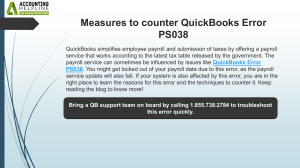 Fix QuickBooks Error PS038: Causes and Solutions