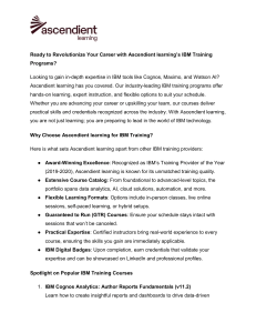 IBM Training Programs | Ascendient Learning