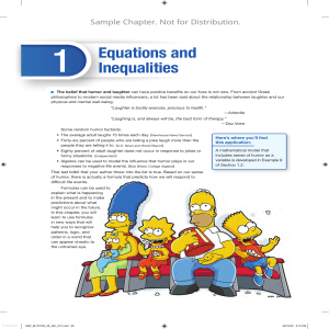 Equations & Inequalities: College Algebra Sample Chapter