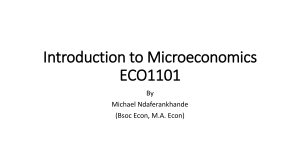 Microeconomics Introduction: Scarcity, Markets, and Analysis