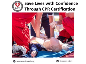 CPR Certification: Save Lives with Confidence