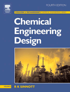 Chemical Engineering Design: Coulson & Richardson's Vol 6, 4th Ed