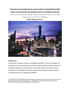 Universidades Chinas y Justicia Social: Evolución de Programas Económicos