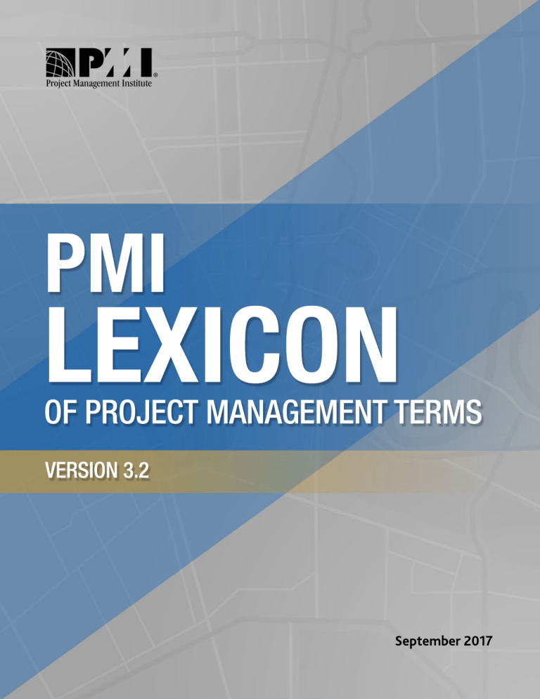 PMI Lexicon of Project Management Terms