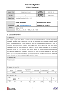 Digital Logic Circuit Syllabus - EEE2135-02