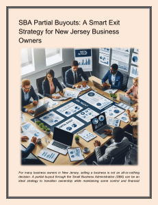 SBA Partial Buyouts: NJ Business Exit Strategy
