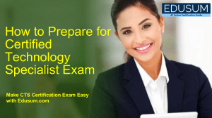 CTS Exam Prep: AVIXA Certified Technology Specialist Guide