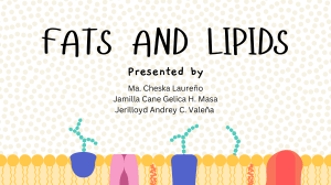 Fats and Lipids: Structure, Types, and Functions