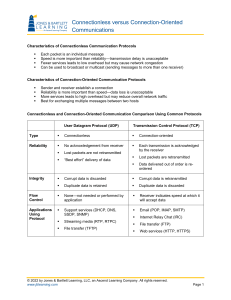 UDP vs TCP: Connectionless vs Connection-Oriented Protocols