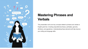Mastering Phrases and Verbals: English Grammar Guide