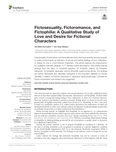 Fictophilia: Love & Desire for Fictional Characters
