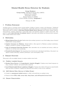 Mental Health Stress Detector: ML Project for Students