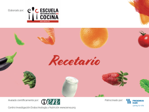 Recetario Saludable: Sopas, Cremas y Platos Principales