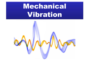 Mechanical Vibration Syllabus - Sejong University