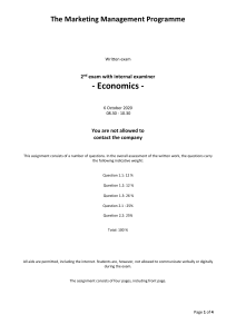Economics Exam: Carlsberg Expansion & Financial Analysis