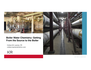 Boiler Water Chemistry: Source to Boiler Treatment
