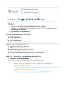Práctica de Laboratorio de Adquisición de Datos: Sensores y Acondicionamiento de Señales