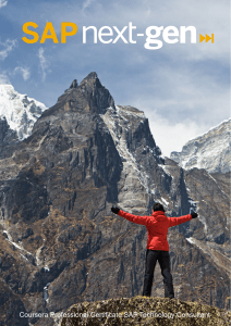 SAP Technology Consultant Coursera Certificate Guide