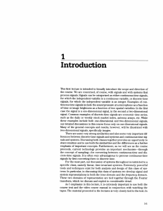 Signals and Systems: Introduction to Continuous and Discrete-Time Signals