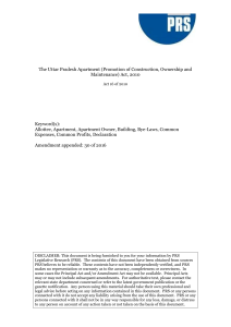 Uttar Pradesh Apartment Act, 2010: Construction & Ownership