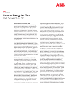 Reduced Energy Let-Thru (RELT) for Arc Flash Safety in Electrical Systems