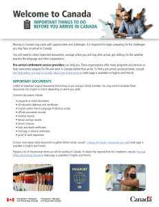 Moving to Canada: Pre-Arrival Checklist & Guide
