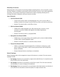 Networking Overview: Types, Topologies, Devices, Protocols