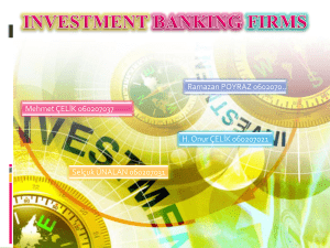 Investment Banking Firms: Underwriting & Strategies