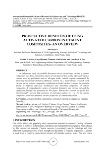 Activated Carbon in Cement Composites: Benefits & Overview