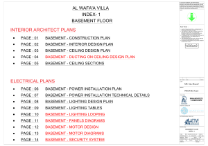 Al Wafa'A Villa Basement Floor Plan Index
