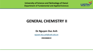 General Chemistry II: Thermochemistry Presentation