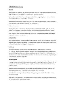 Maya Angelou Poetry Analysis: Love & Transformation