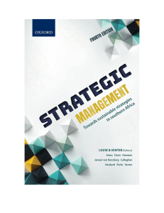 Strategic Management: Sustainable Strategies in Southern Africa