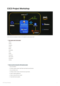 CI/CD Pipeline Workshop: Terraform, Jenkins, Ansible