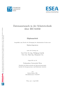 IEC 61850 Datenaustausch in der Schutztechnik Diplomarbeit