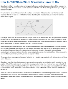 Sprocket Wear Guide: Inspection & Replacement