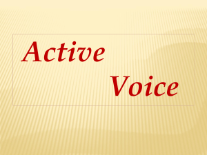 English Active Voice Tenses: Grammar Guide