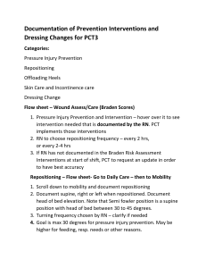 PCT3: Pressure Injury Prevention & Dressing Change Guide