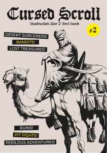 Cursed Scroll Shadowdark Zine 2: Red Sands - Desert RPG Supplement