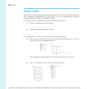 Karnaugh Maps Study Guide