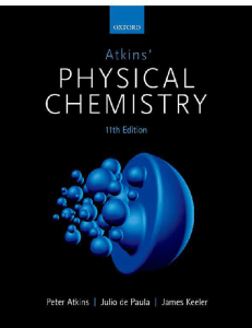 Atkins' Physical Chemistry 11th Edition: Fundamental Constants & Concepts