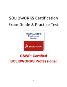 CSWP SOLIDWORKS Exam Guide & Practice Test