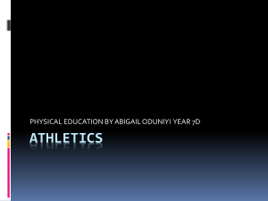 Athletics: History, Sprinting & Field Events