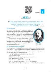 Sets: Introduction to Set Theory