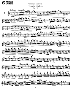 Giuseppe Gariboldi: Twenty Studies, Op. 132 - Flute Score