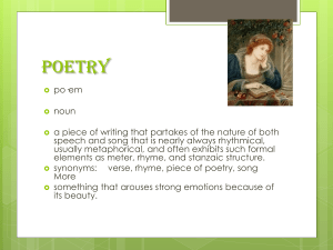 Poetry: Definition, Types, and Vocabulary