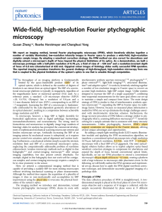 Fourier Ptychographic Microscopy: High-Resolution Imaging