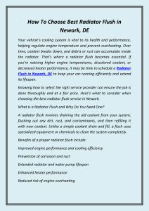 Radiator Flush Newark DE: How to Choose the Best Service